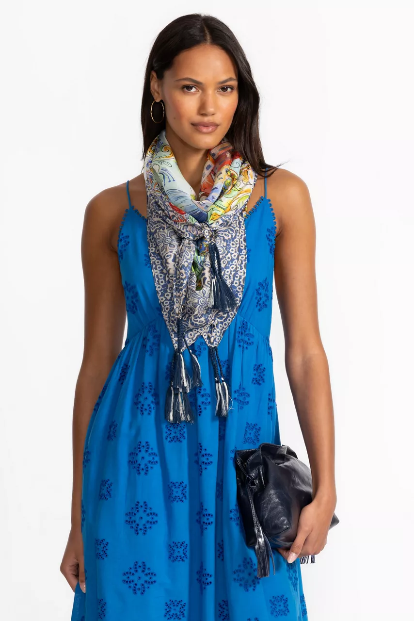 Johnny Was CHRISTY SILK SCARF Christy Scarf