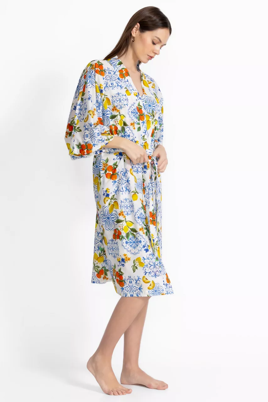 Johnny Was CITRUS SLEEP ROBE Citrus In Sorrento