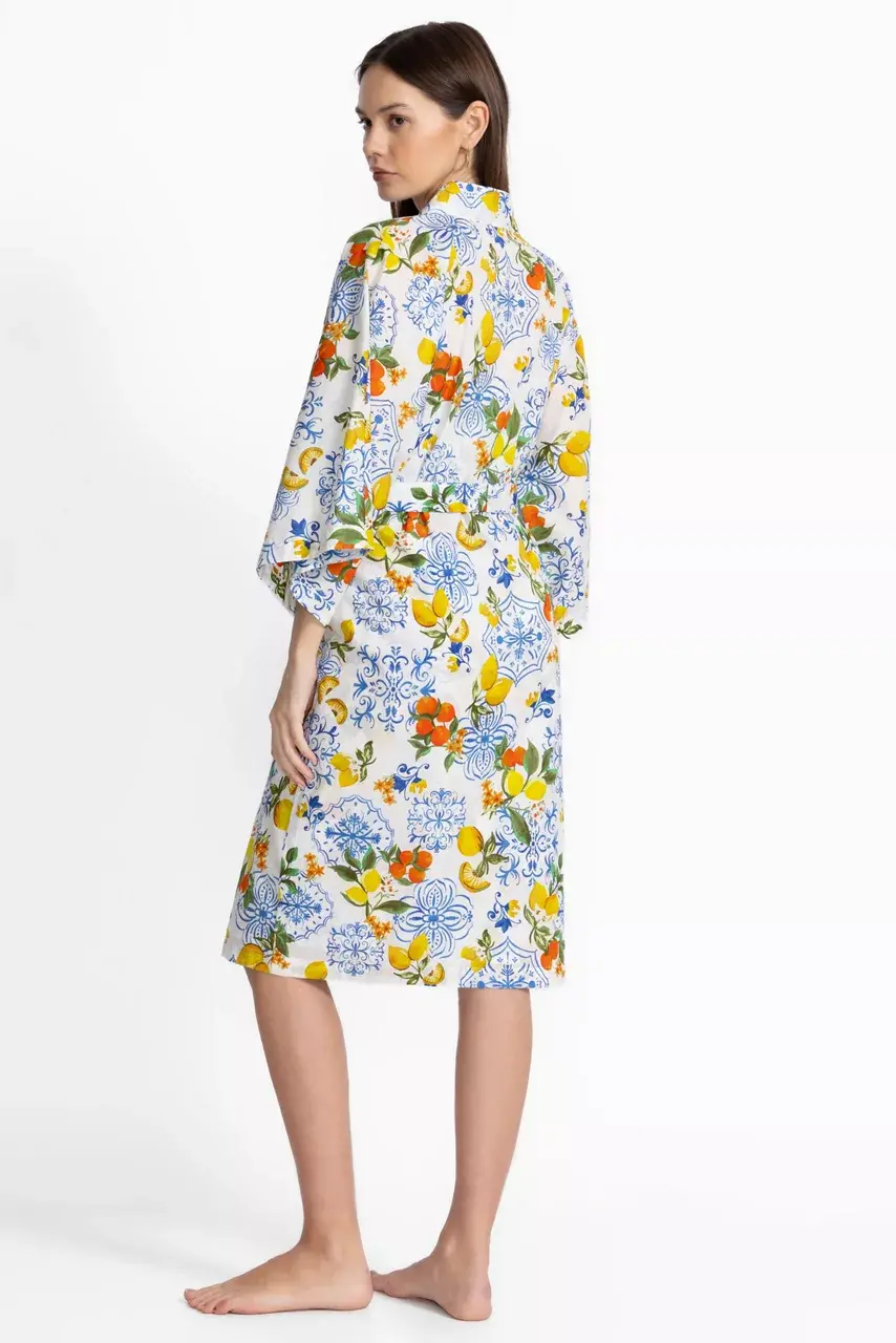 Johnny Was CITRUS SLEEP ROBE Citrus In Sorrento