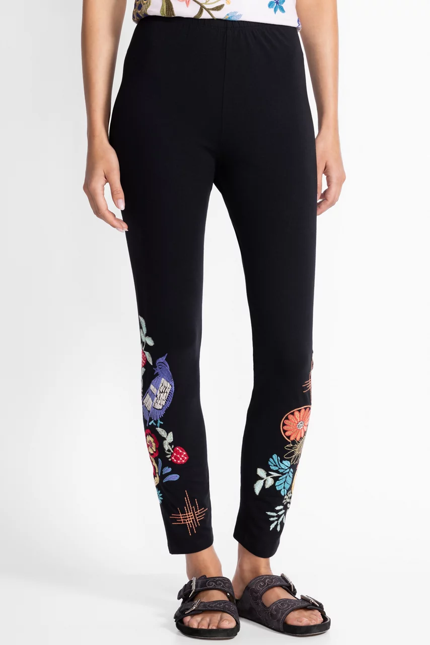 Johnny Was CORA LEGGING Black