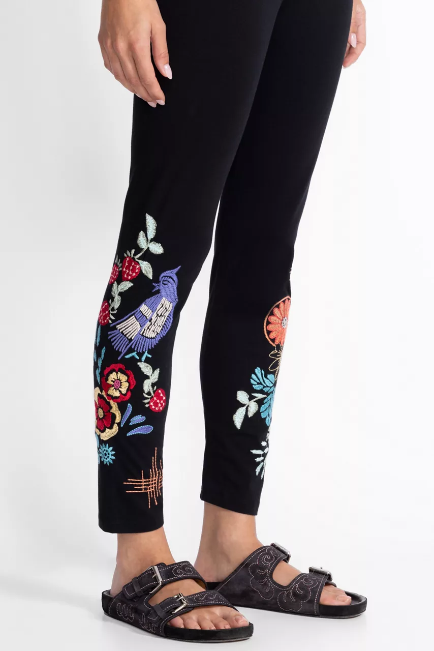 Johnny Was CORA LEGGING Black