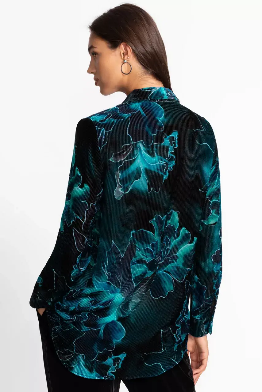 Johnny Was CORDUROY VELVET SHIRT TUNIC Athena
