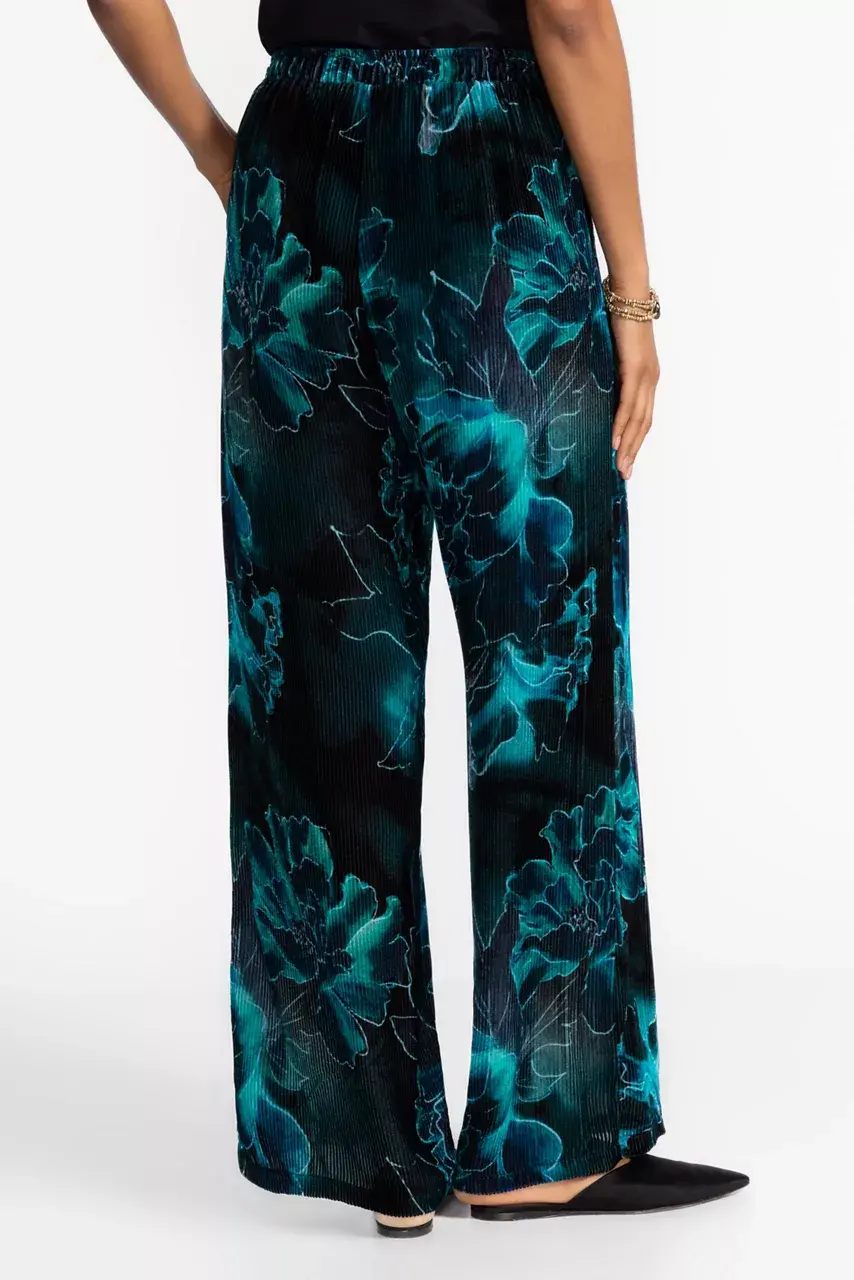 Johnny Was CORDUROY VELVET WIDE LEG PANT Athena