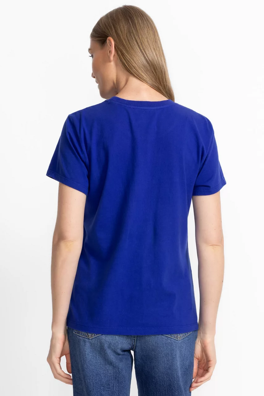 Johnny Was CREW NECK TEE Bluing