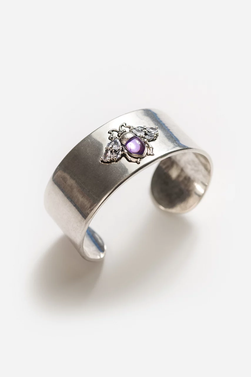 Johnny Was CRITTER CHARM CUFF Silver