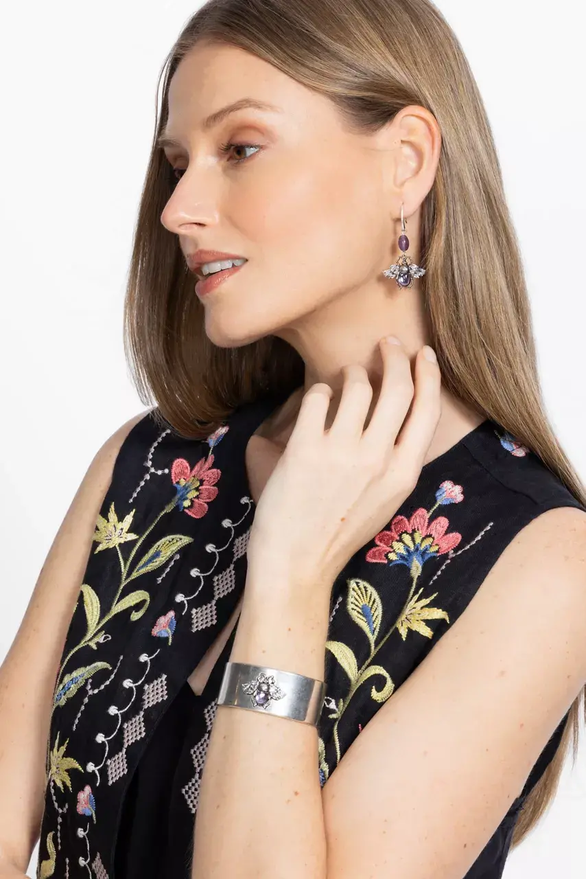 Johnny Was CRITTER CHARM CUFF Silver