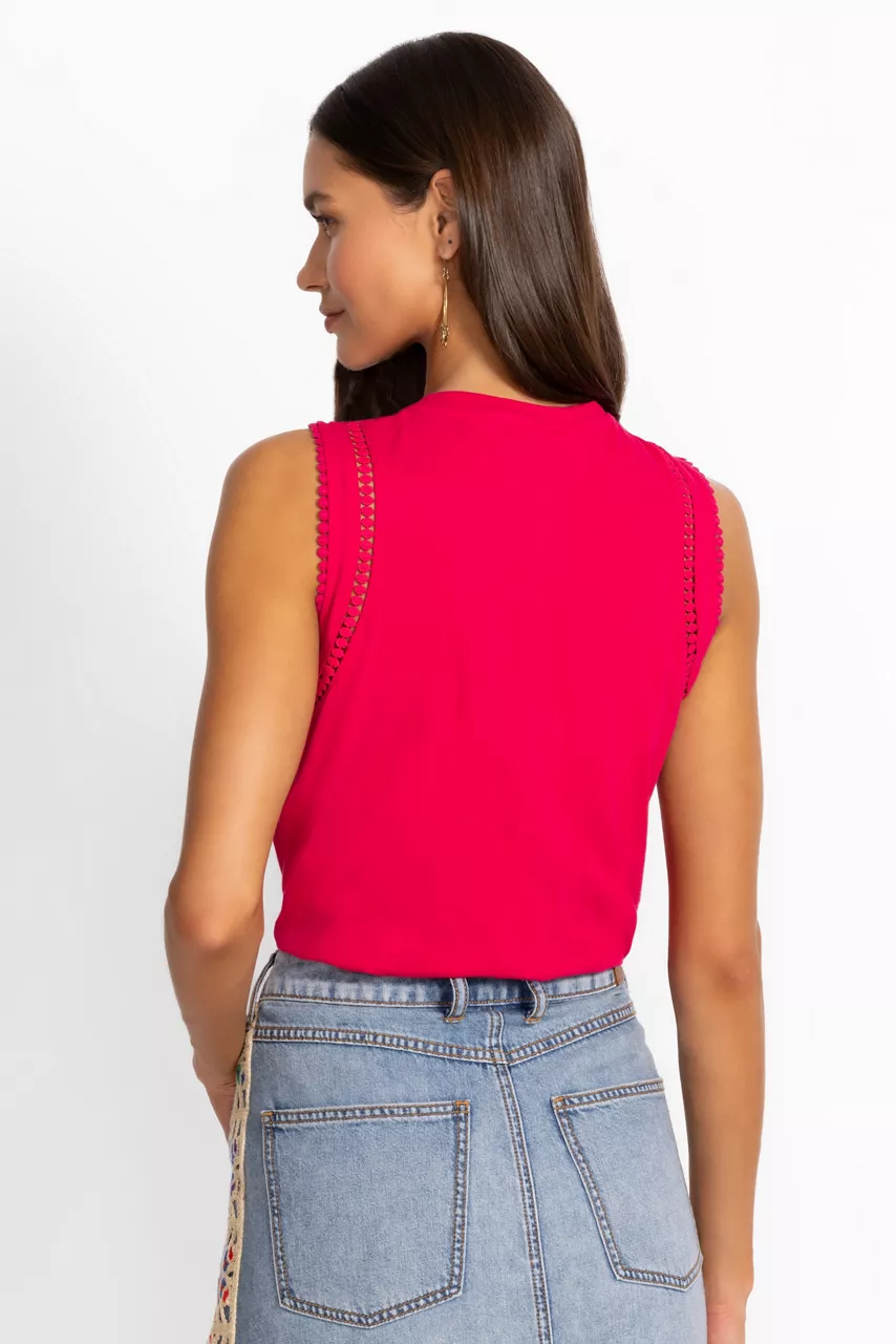 Johnny Was CROCHET CREW NECK TANK Jazzy