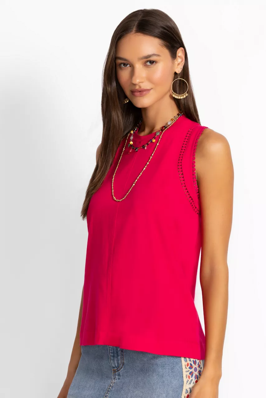 johnny was CROCHET CREW NECK TANK Jazzy