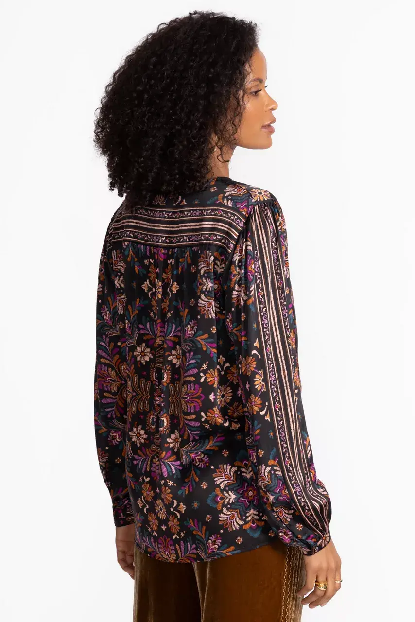 Johnny Was CURVED HEM PRAIRIE BLOUSE Brandi