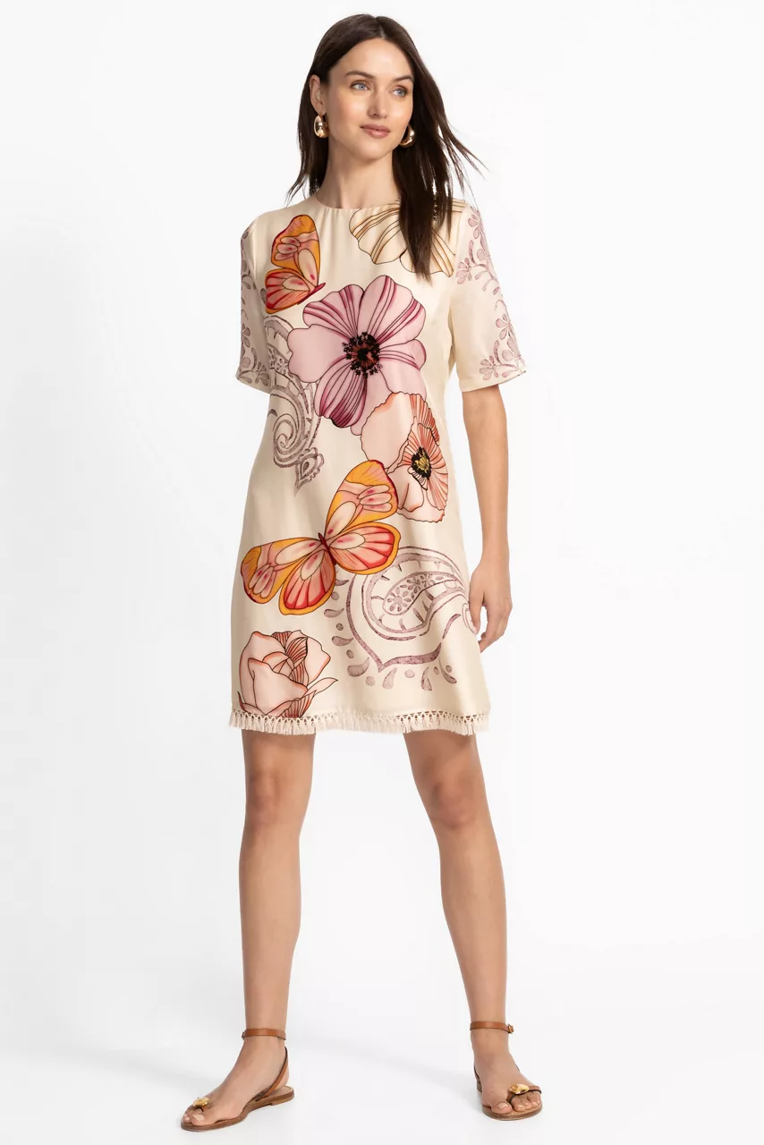 johnny was DAISEE FRINGE MINI DRESS Rosabelia