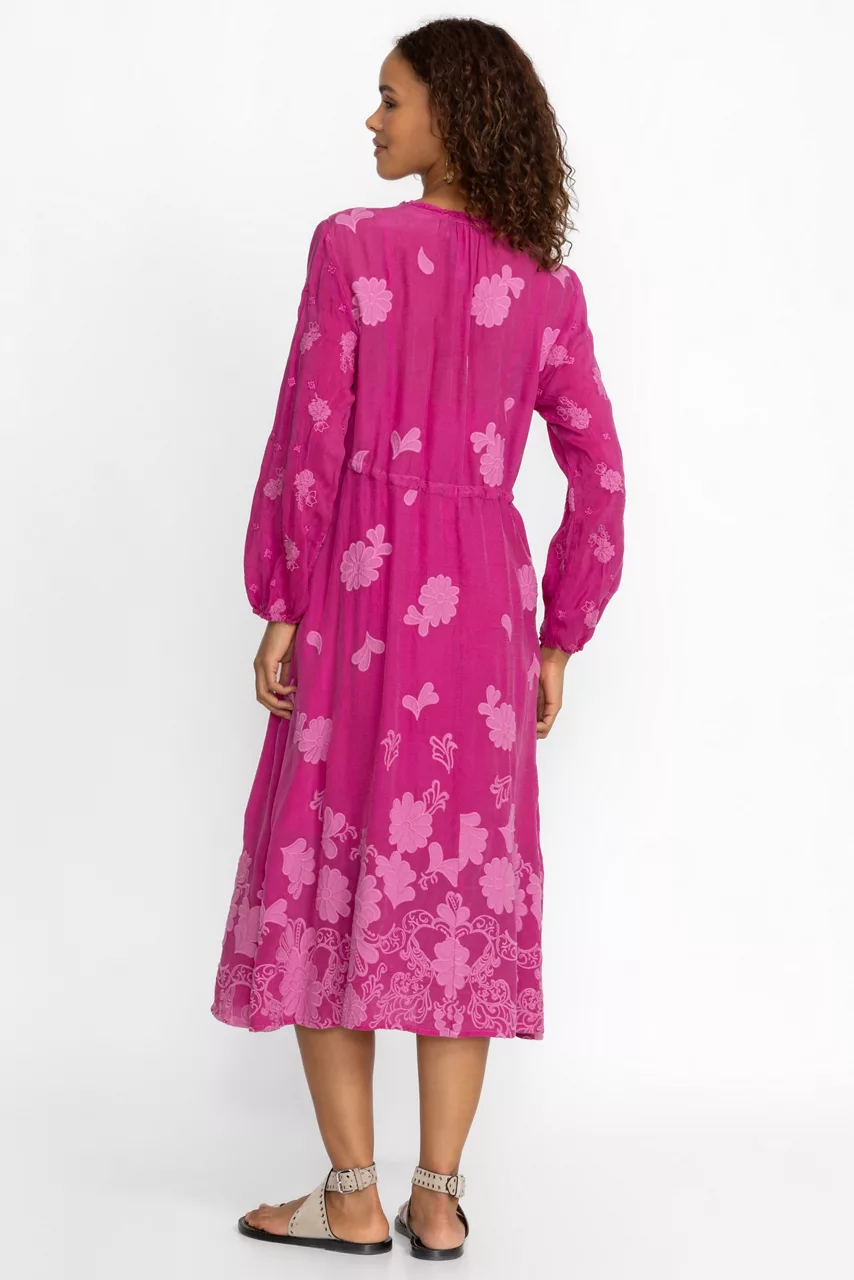 Johnny Was DAISY LEONNA DRESS Festival Fuschia