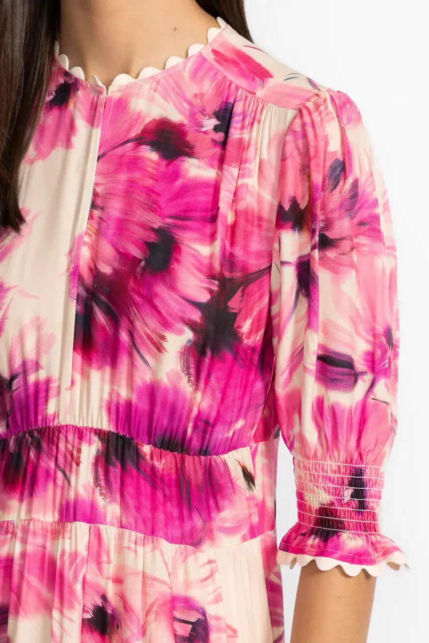 Johnny Was DAPHNE TEA LENGTH DRESS Auroria