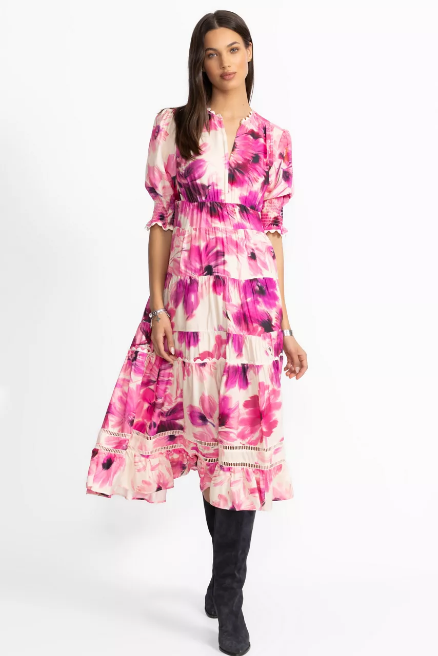 johnny was DAPHNE TEA LENGTH DRESS Auroria