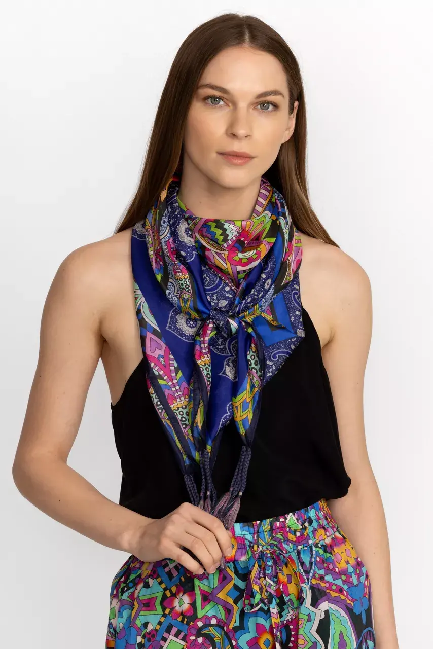 Johnny Was DE MARNE SCARF Demarne Print