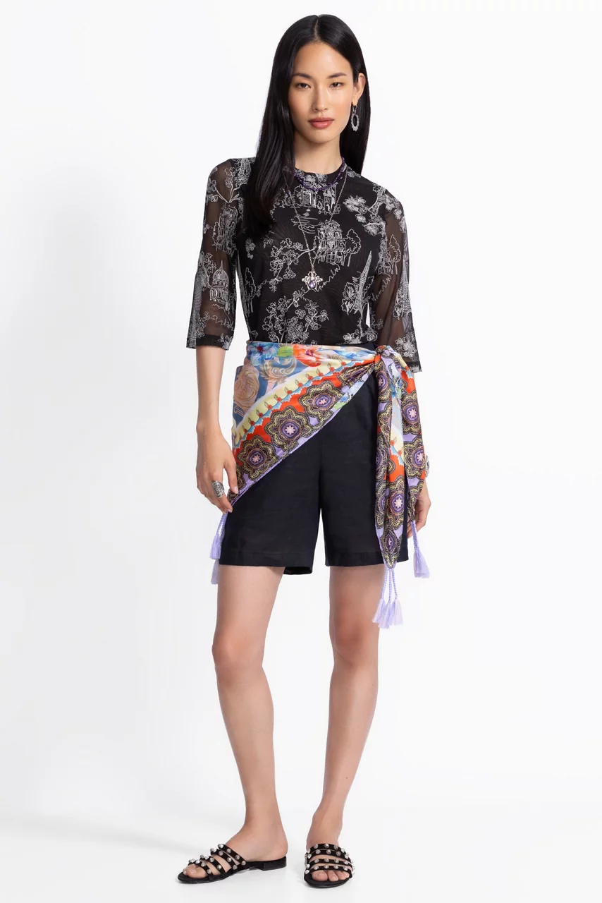 Johnny Was DECO SILK SCARF Deco Scarf