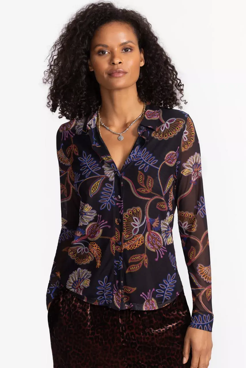 Johnny Was DEVIN BUTTON DOWN SHIRT Ginnie