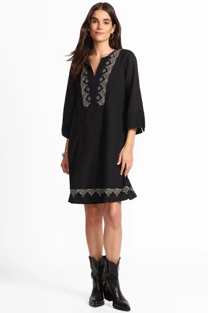 johnny was DOBBY PRINCESS SEAM DRESS Black Beauty