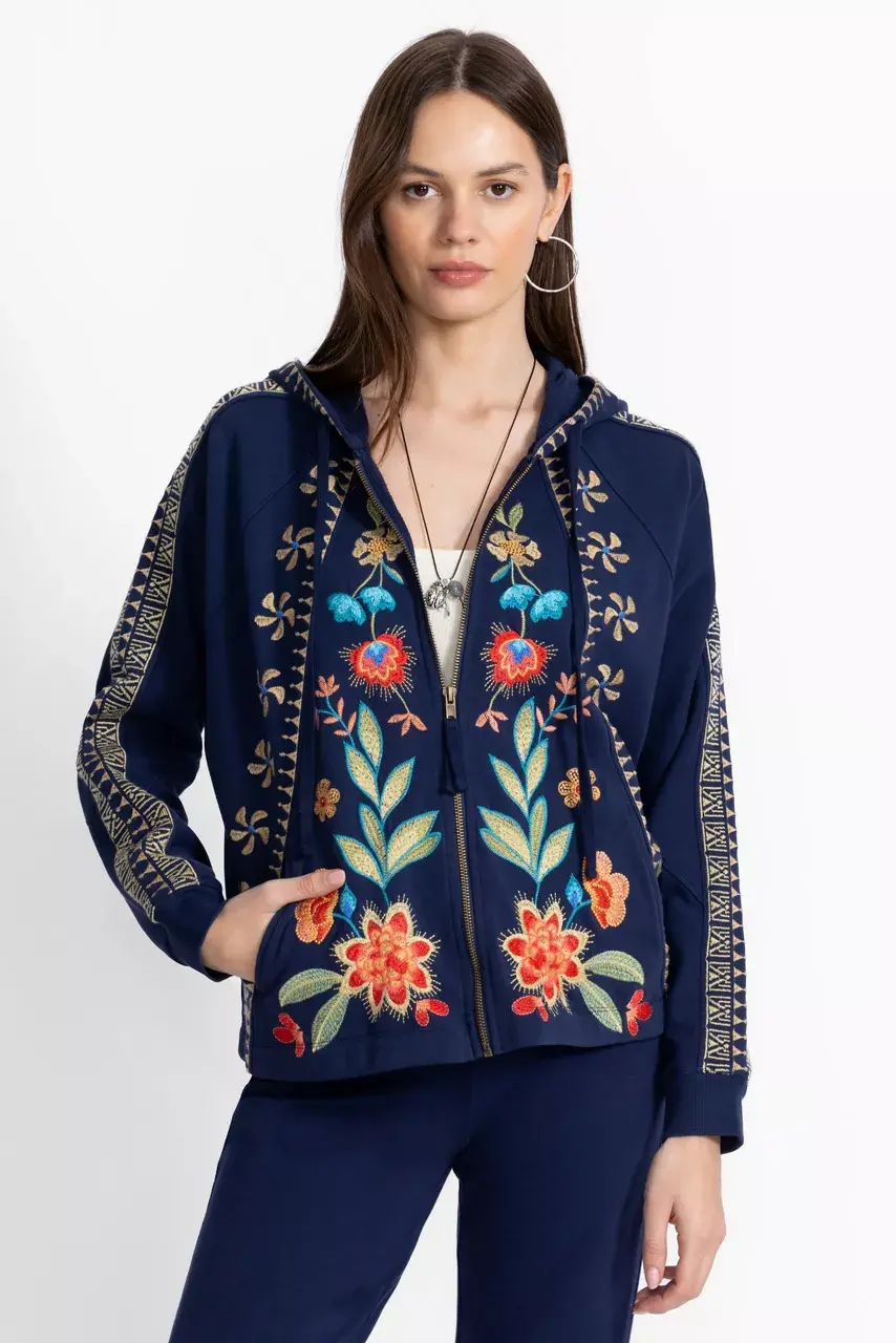 johnny was DOLMAN SEAMED SWEATSHIRT Blue Night