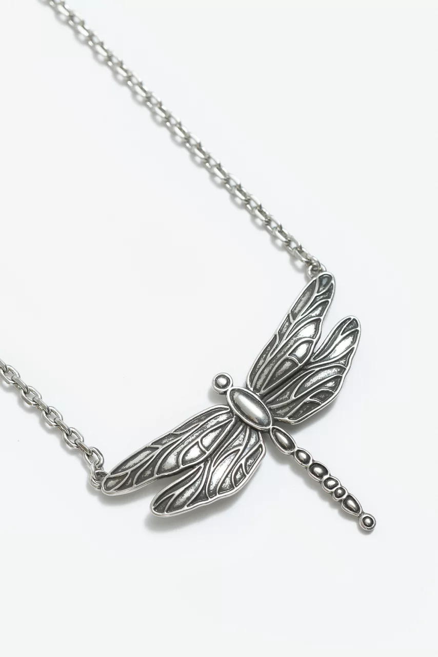 Johnny Was DRAGONFLY DAYDREAM NECKLACE Silver