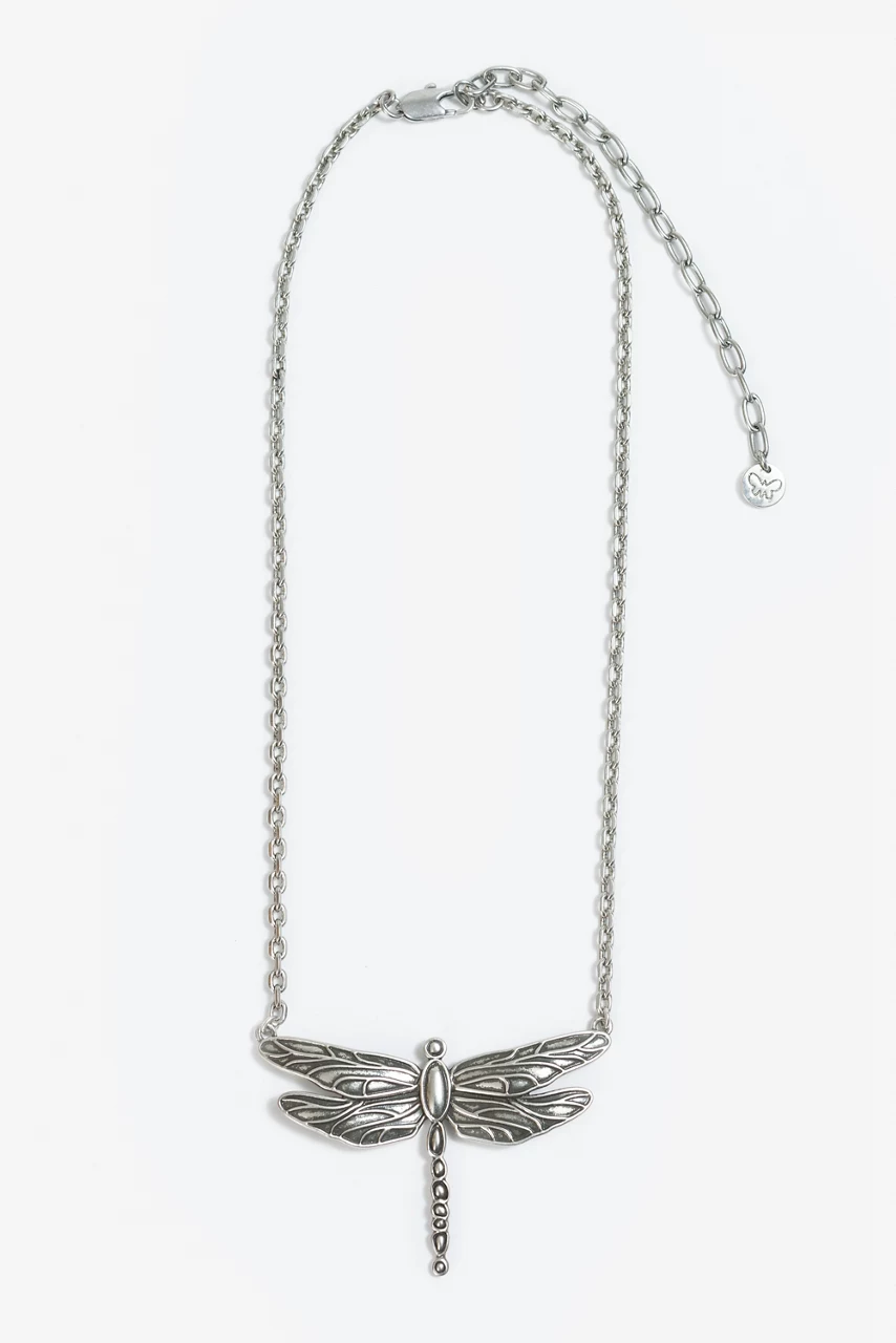 johnny was DRAGONFLY DAYDREAM NECKLACE Silver