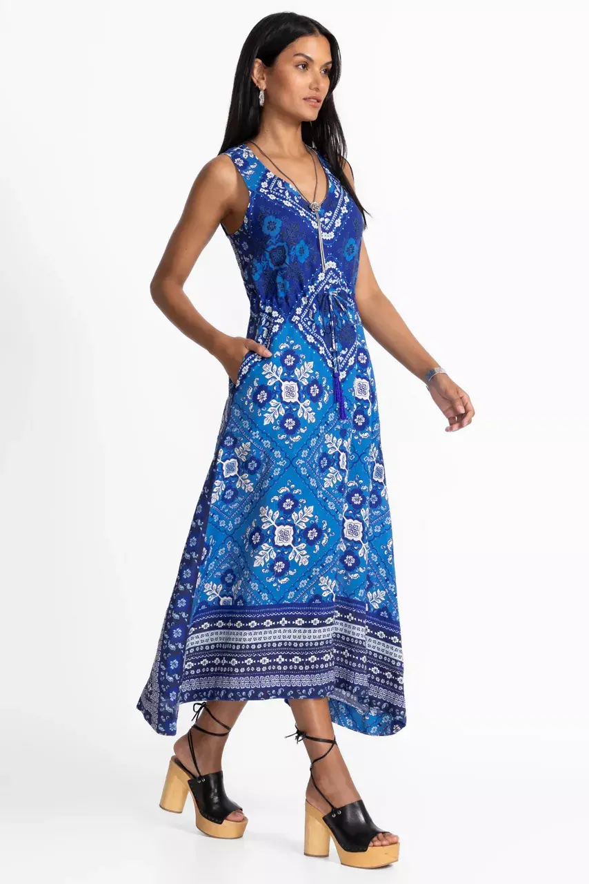 Johnny Was DRAWSTRING TANK DRESS