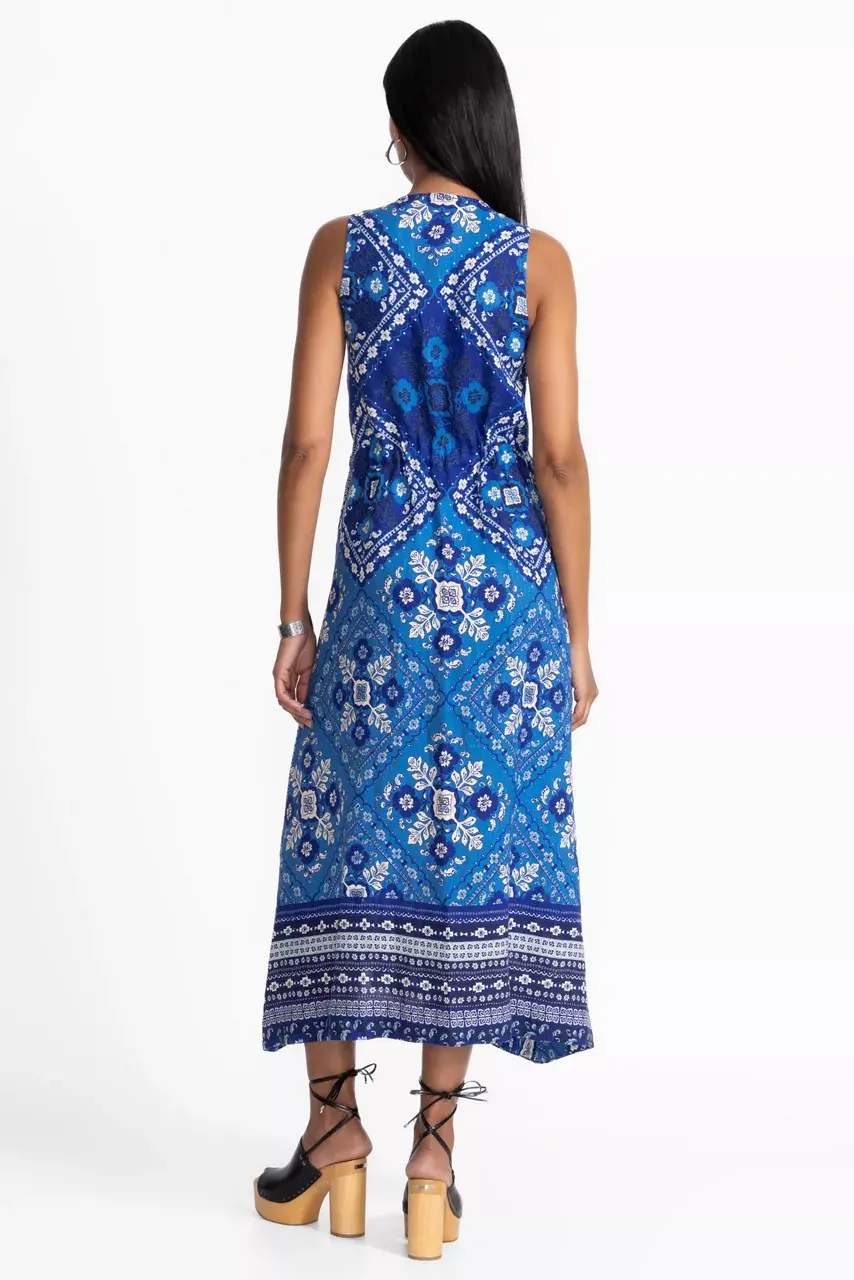 Johnny Was DRAWSTRING TANK DRESS