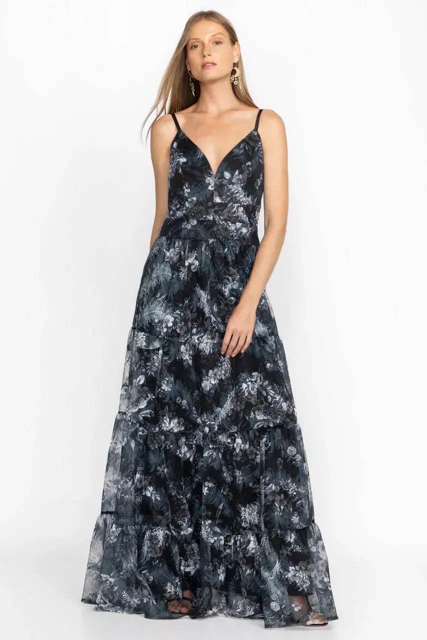 johnny was Dreamer Embroidered Maxi Dress Multi