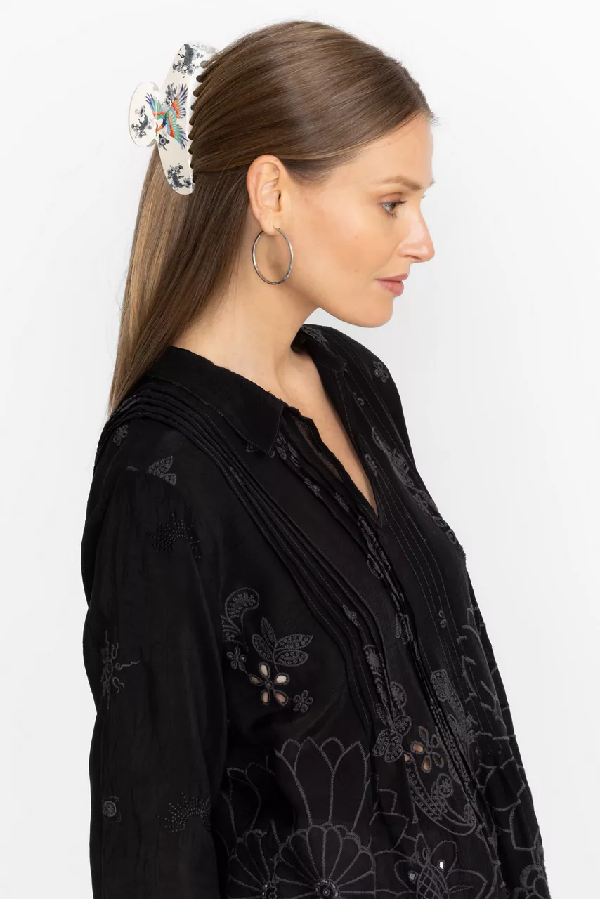 Johnny Was DREAMER GARDEN HAIRCLIP Dreamer Ivory