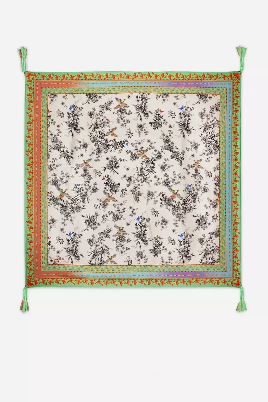 johnny was DREAMER GARDEN SCARF Dreamer Ivory