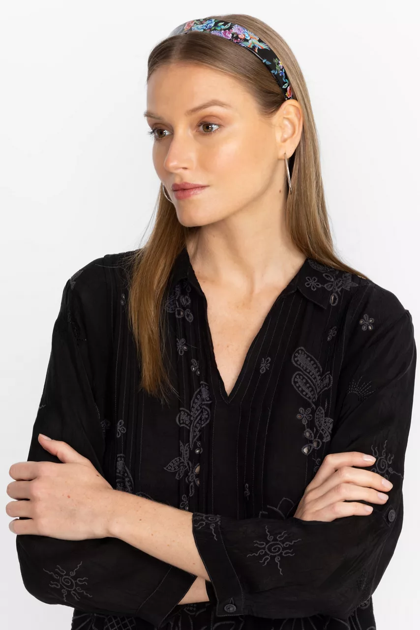 Johnny Was DREAMER NIGHT HEADBAND Black