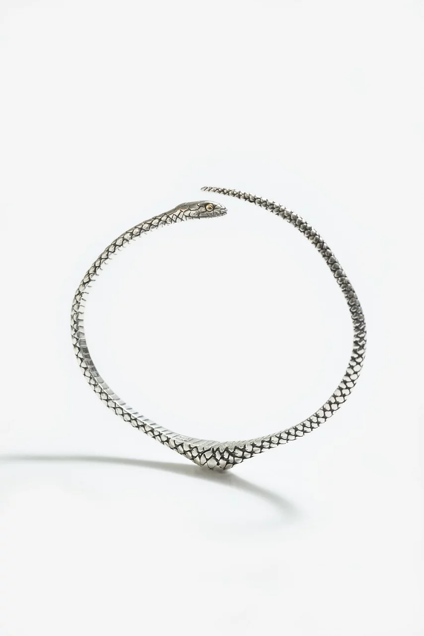 Johnny Was EARTH SERPENT BRACELET Silver