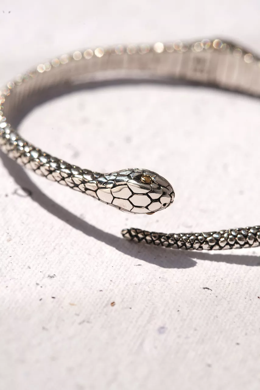 Johnny Was EARTH SERPENT BRACELET Silver