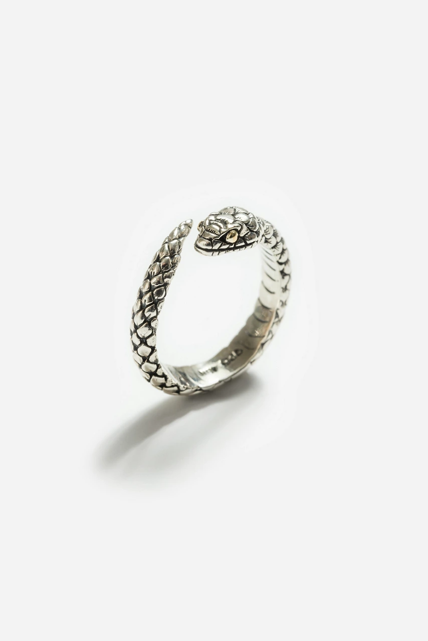 johnny was EARTH SERPENT RING Silver