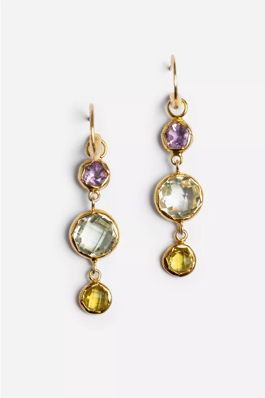 johnny was ENERGY AMULETS DANGLE EARRINGS Gold