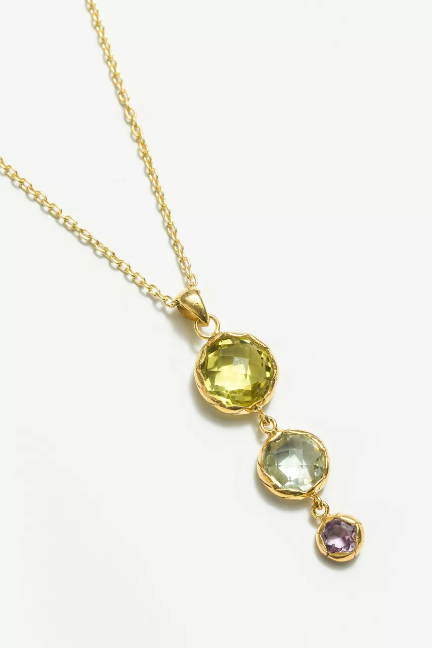 Johnny Was ENERGY AMULETS PENDANT NECKLACE Gold