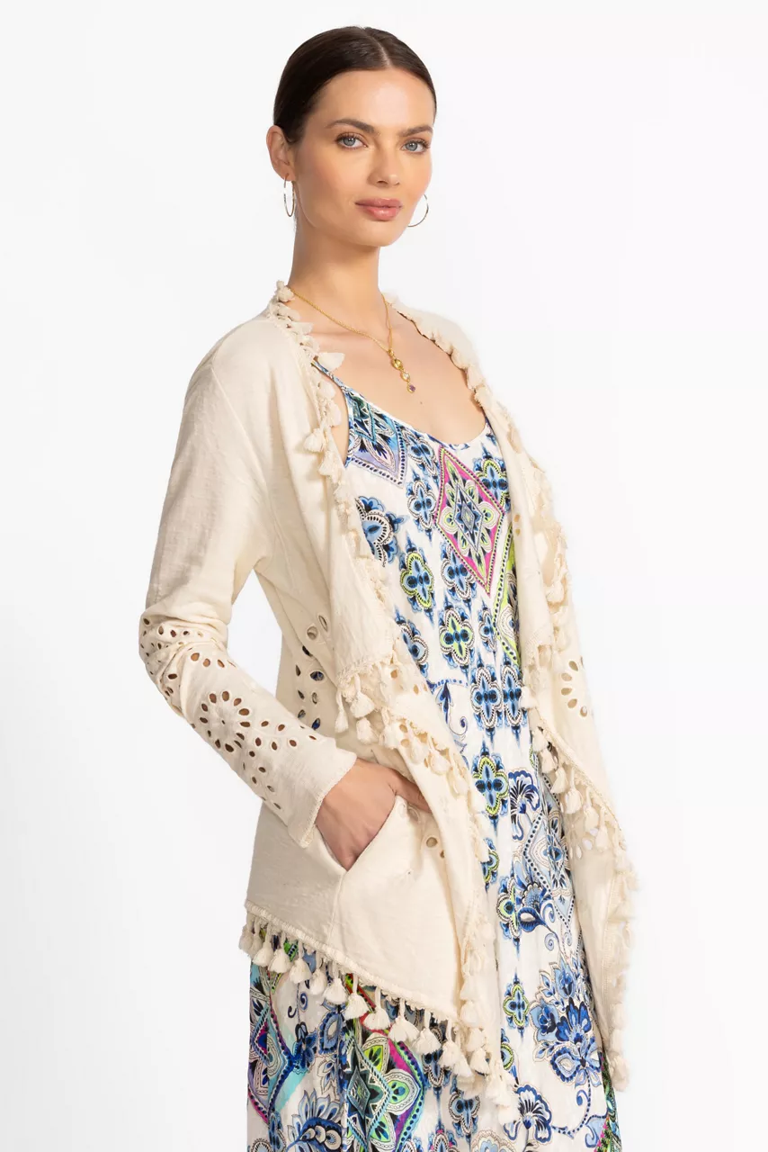 Johnny Was EQUETTE SWEATER Ecru