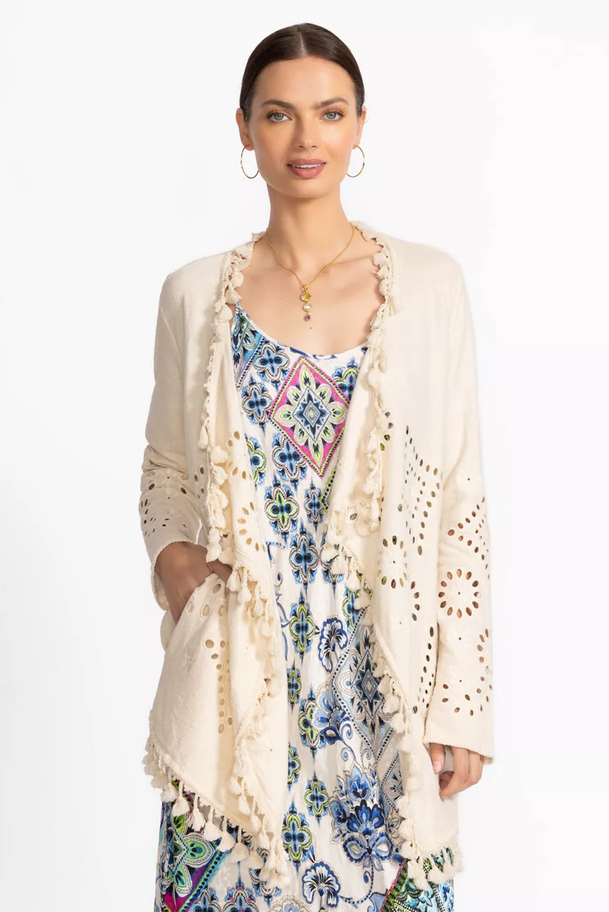 Johnny Was EQUETTE SWEATER Ecru