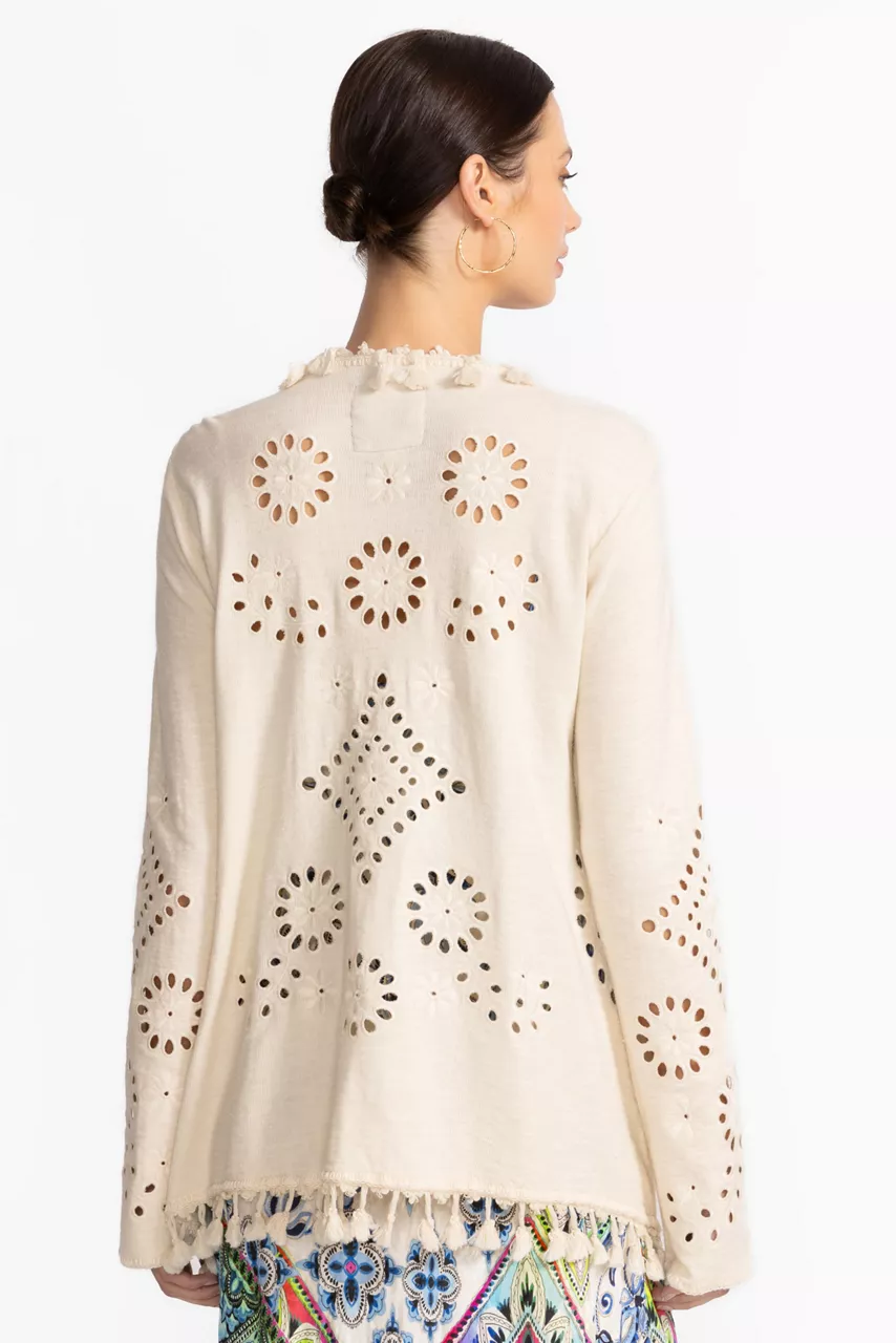 Johnny Was EQUETTE SWEATER Ecru