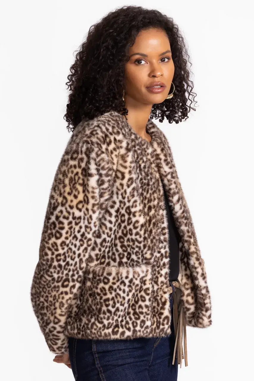 Johnny Was FAUX FUR JACKET Priscilla Faux Fur