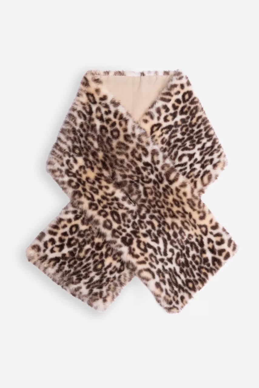 Johnny Was FAUX FUR NECK SHAWL Priscilla Faux Fur