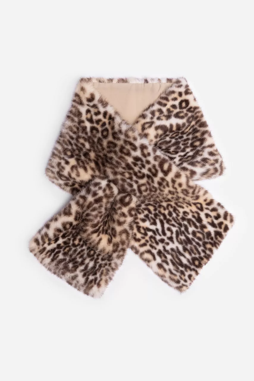 Johnny Was FAUX FUR NECK SHAWL Priscilla Faux Fur