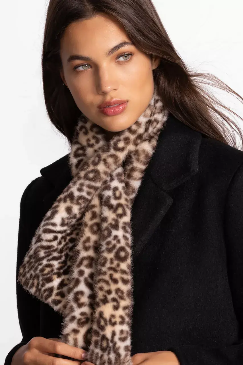 Johnny Was FAUX FUR NECK SHAWL Priscilla Faux Fur