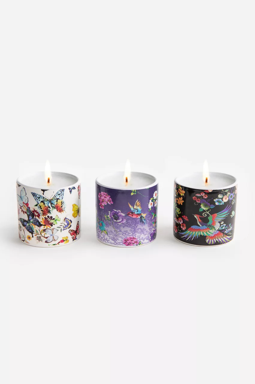 johnny was Fine Set Of 3 Votive Candles Multi