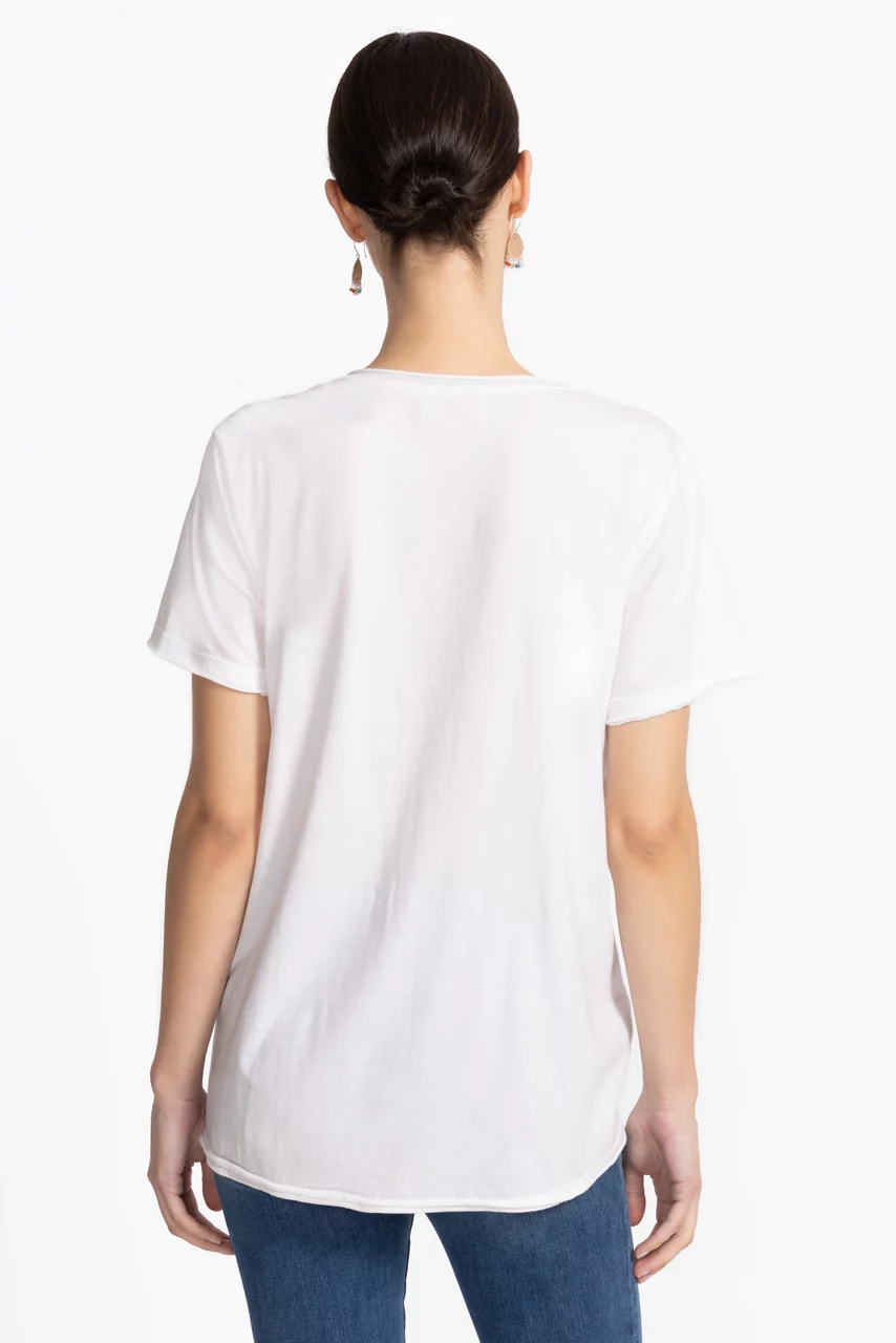 Johnny Was FLORIDA EVERYDAY TEE White