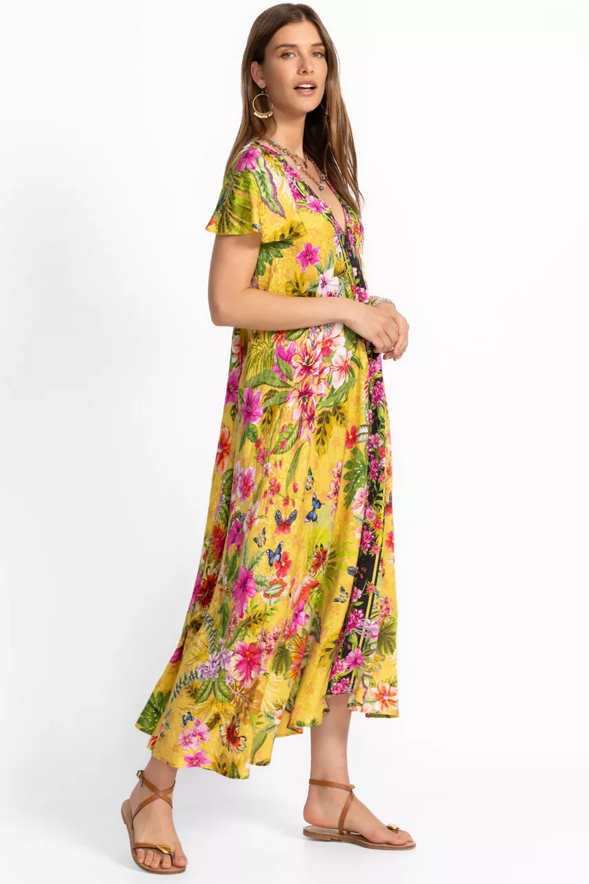 Johnny Was FLUTTER SLEEVE EVA DRESS Amorina