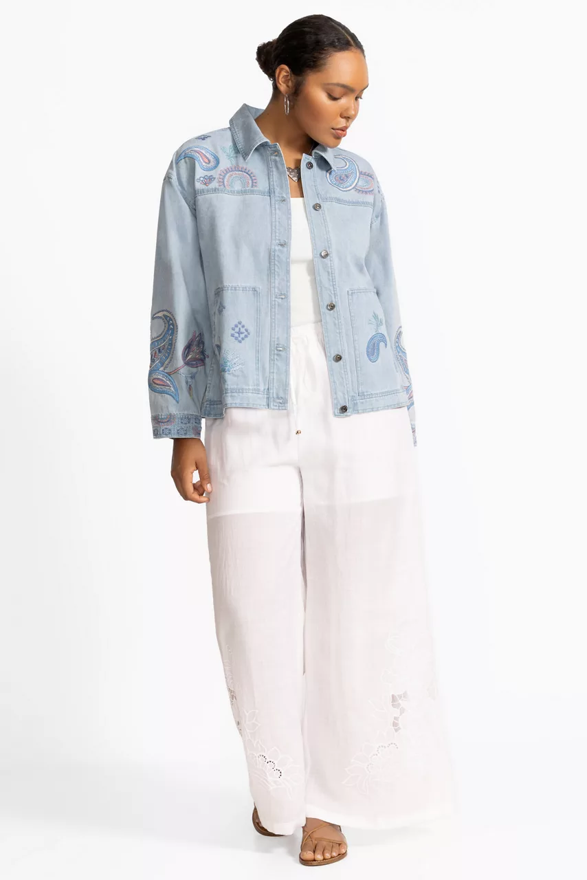 johnny was FRANKIE EASY PANT White