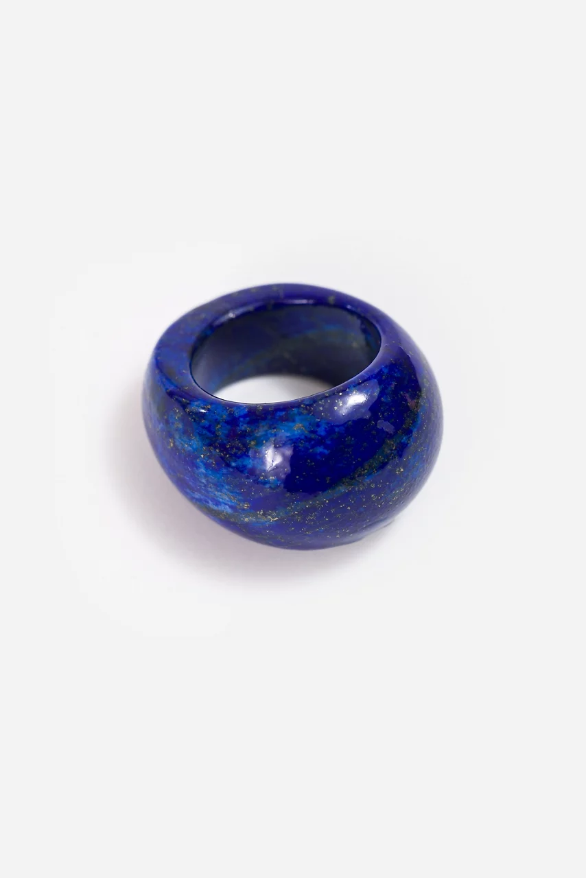 johnny was GEMSTONE DOME RING Lapis