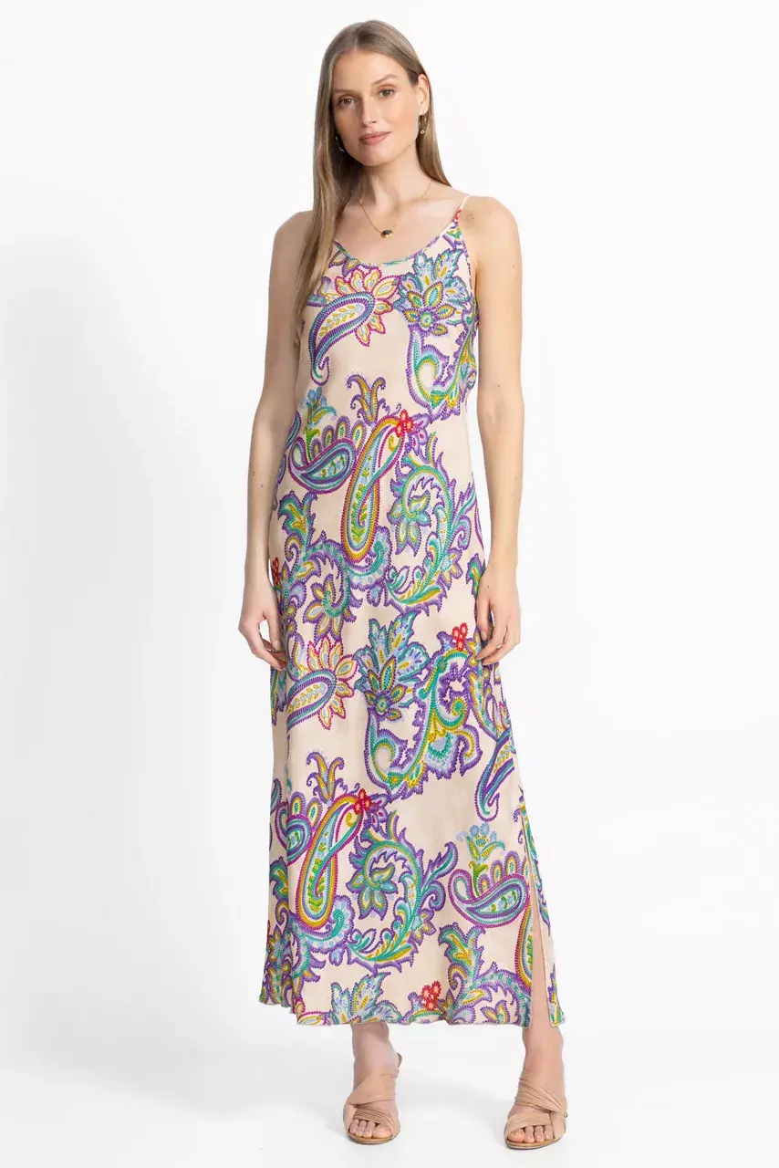 johnny was GIGIANNA SLIP DRESS Light Paisley