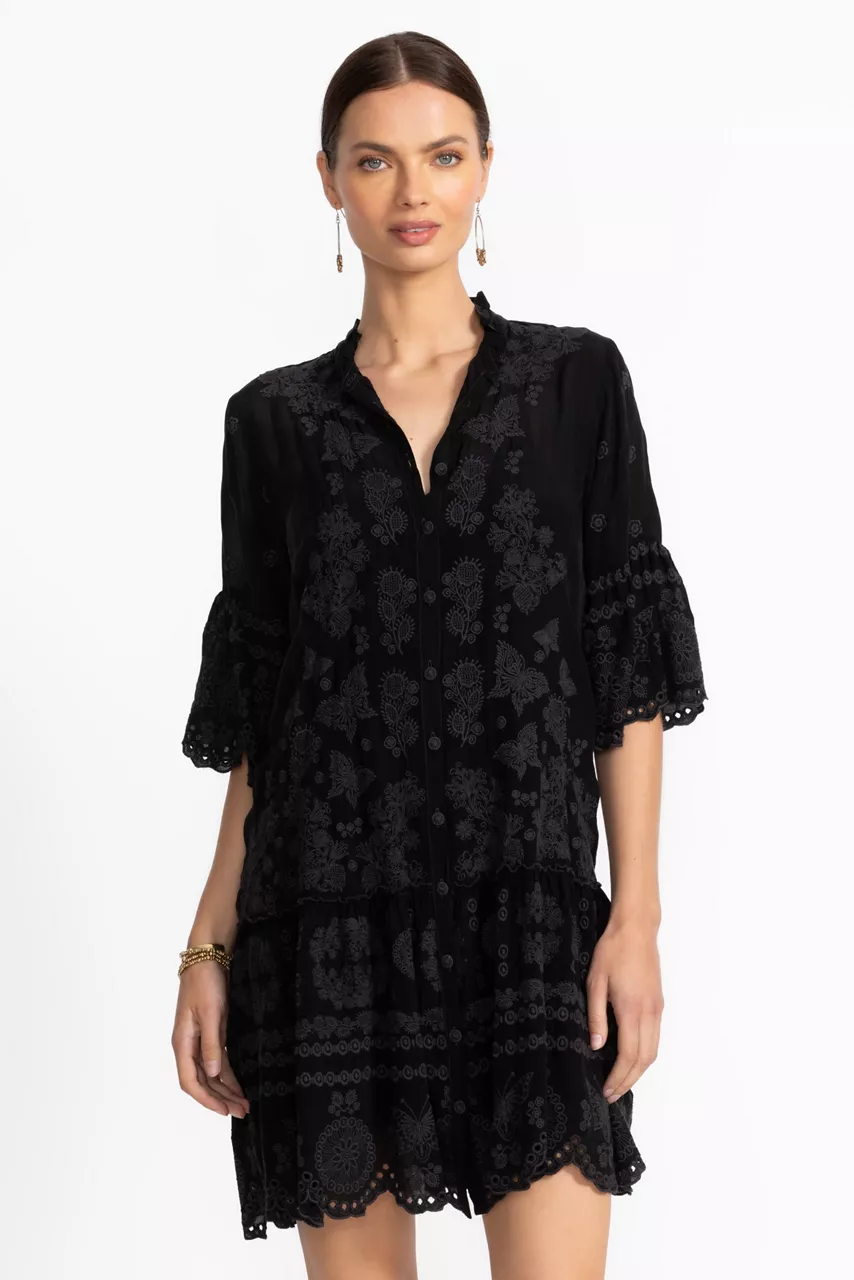 Johnny Was GRACIE DRESS Black