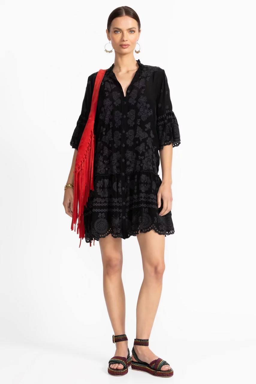 Johnny Was GRACIE DRESS Black